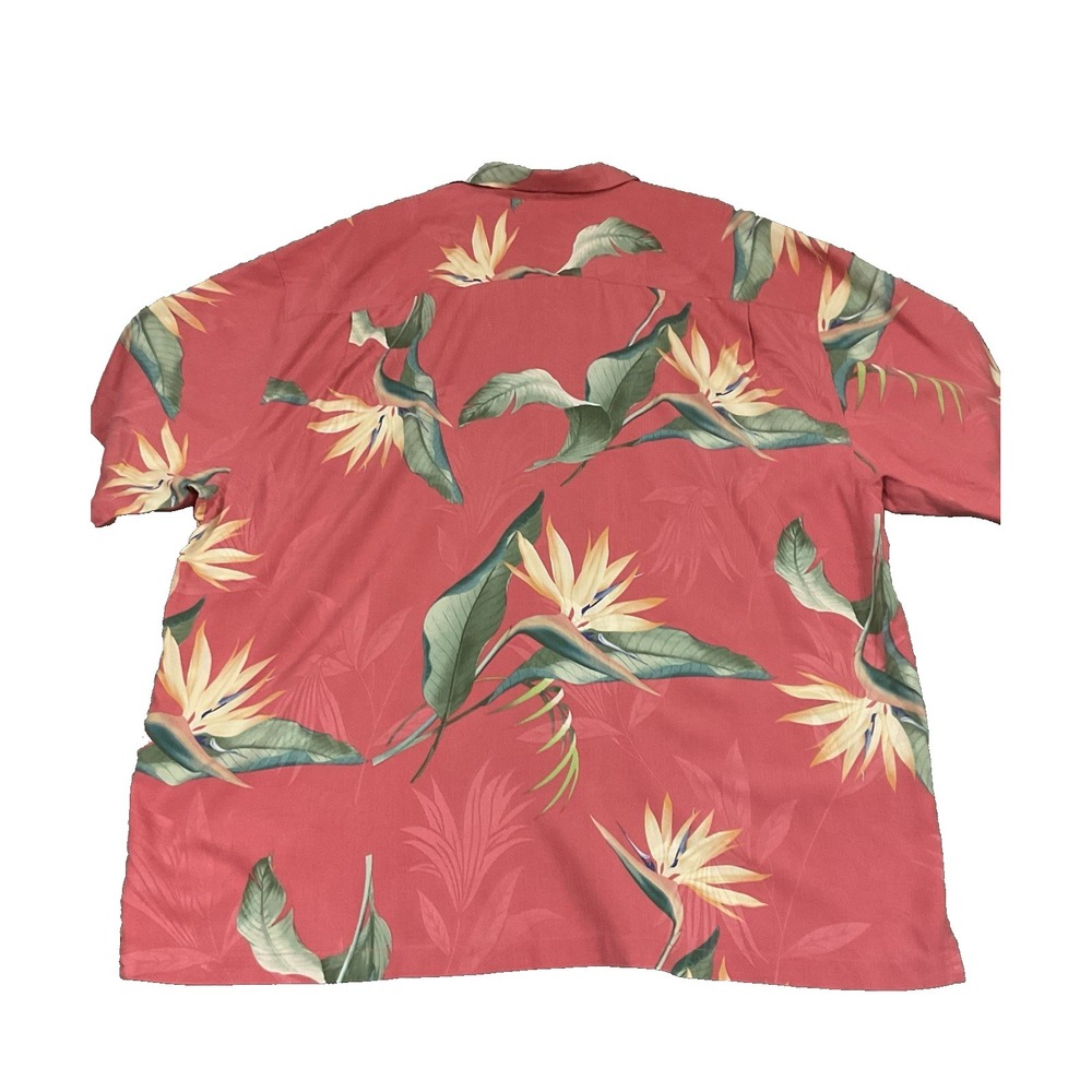 Tommy Bahama Shirt Blue Floral Tropical Hawaiian Resort Casual Men's 2XLB - Picture 5 of 10